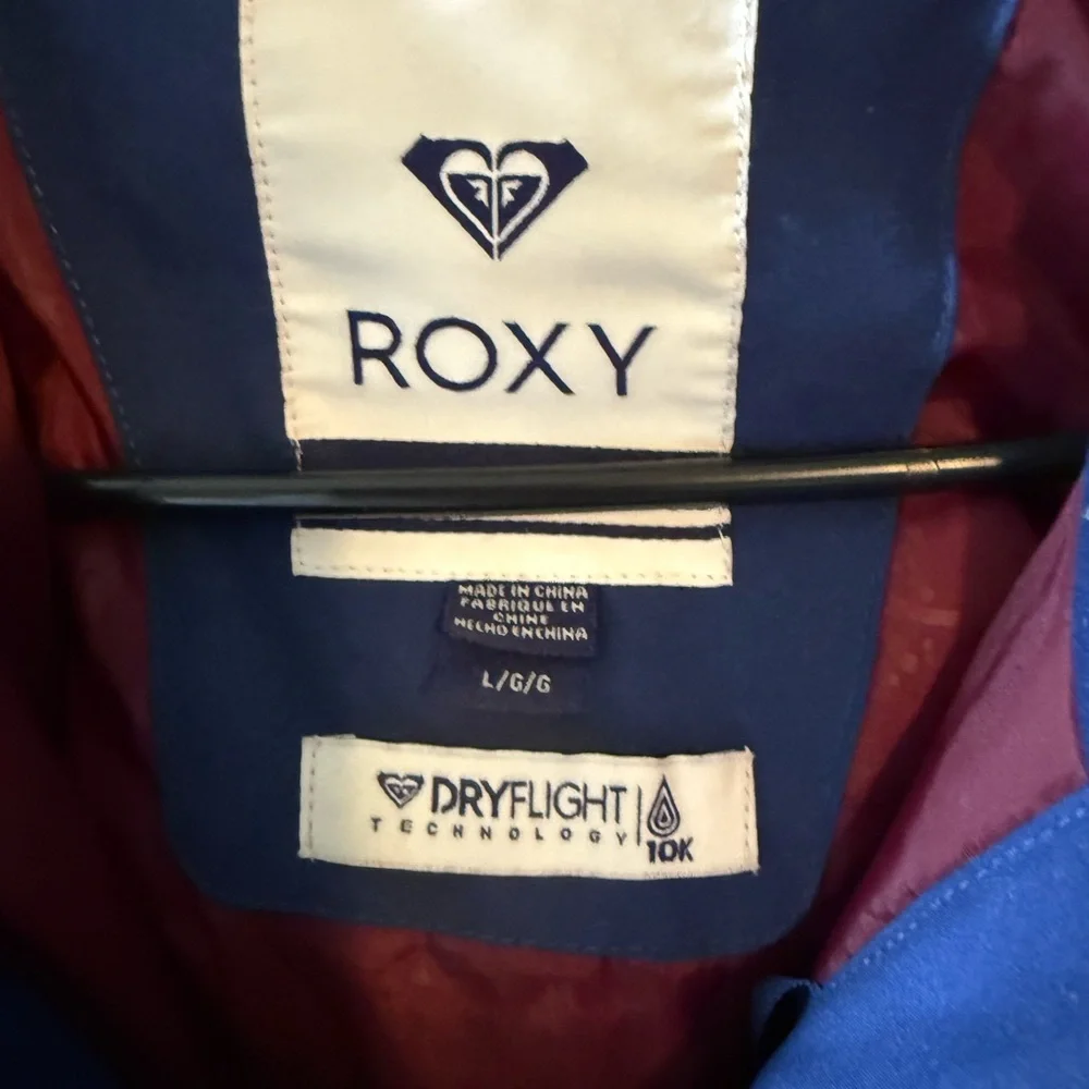 Roxy Navy and Maroon Patterned Jacket